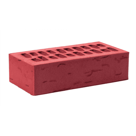 Ижевский кирпич лицевой 1НФ Бордо Премиум (бордовый) антик