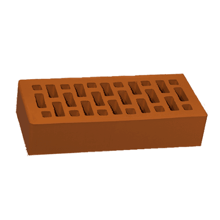 Кирпич рядовой НЗКМ 0,7НФ красный гладкий