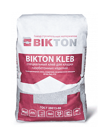Клей для газобетона Bikton