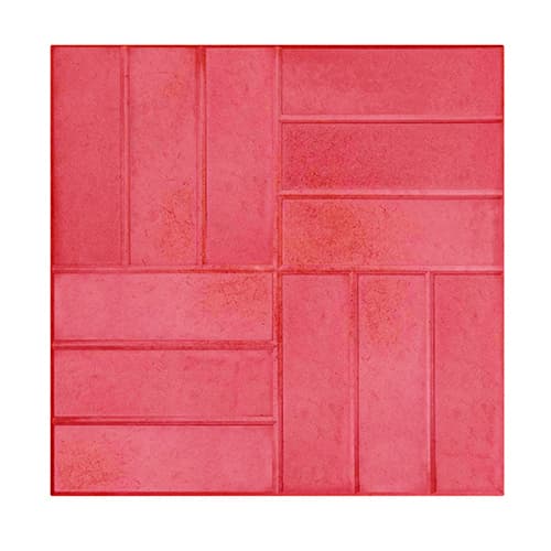 Тротуарная плитка Арт Альянс 12 камней 500 х 500 х 45 Красный