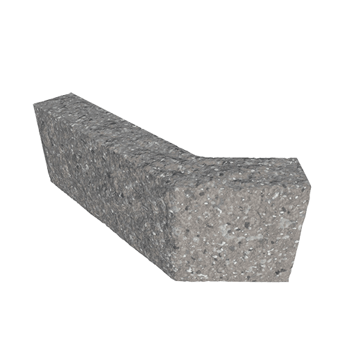 Сплитерный перегородочный блок Г-образный "135" ССПГ "135" серый с мраморной крошкой