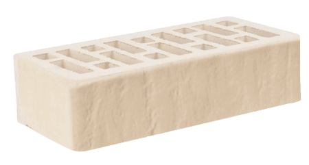 Кирпич лицевой Старый Оскол 1НФ белый доломит