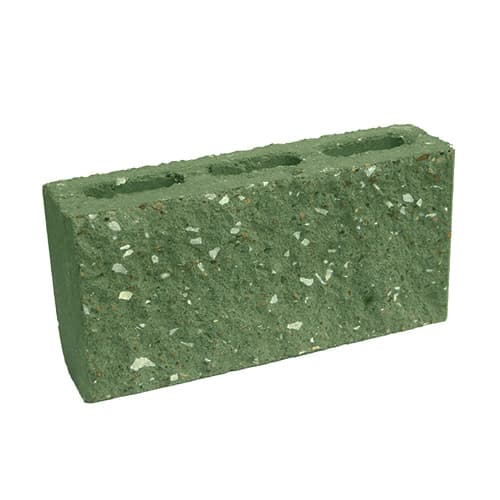 Сплитерный перегородочный блок ССПБ 39 салатный с мраморной крошкой