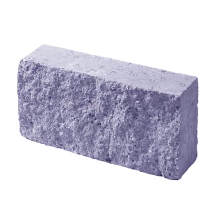 Кирпич полнотелый с двумя гранями колотой фактуры Besser цветной на сером цементе