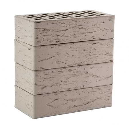 Кирпич ЛСР лицевой керамический пустотелый 1НФ серый рустик