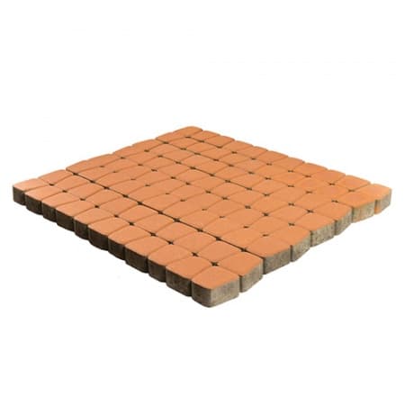 Тротуарная плитка Braer Классико круговая Янтарный, h=60