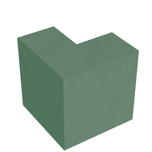 Сплитерный перегородочный Г-образный полублок ССПГ 19 салатный