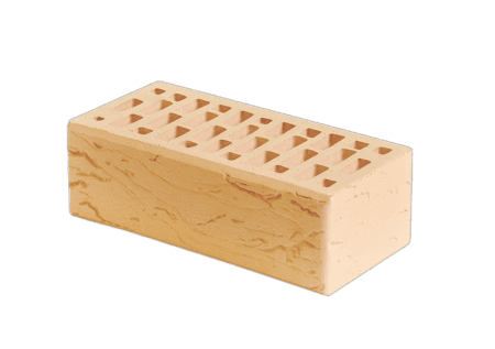 Маркинский кирпич лицевой 1.4НФ солома 01 риф