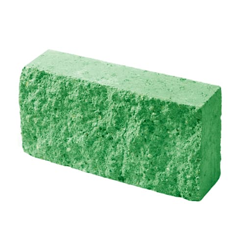 Полнотелый блок перегородочный ПБП 39 зеленый