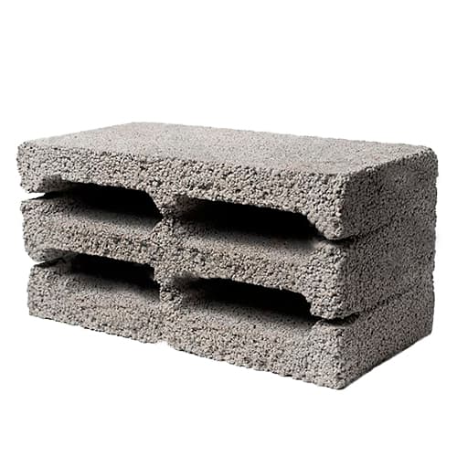 Блок керамзитобетонный стеновой Арт Альянс (фр. 5-10) 390 х 190 х 190