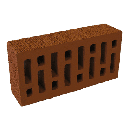 Починковский кирпич лицевой красный с насечкой 1НФ