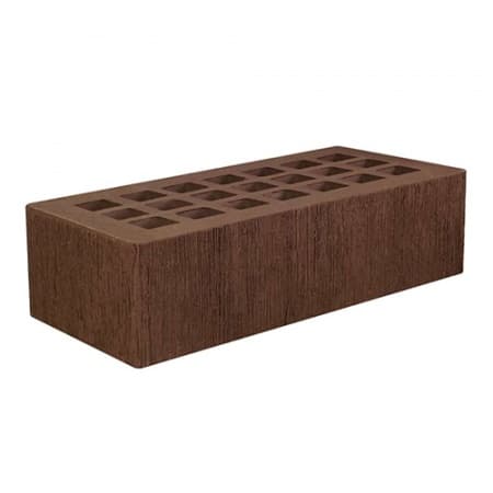 Железногорский кирпич лицевой 1НФ темно-коричневый бархат