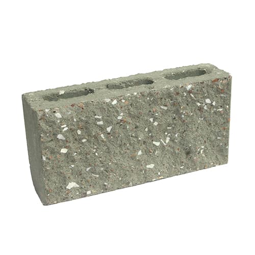 Сплитерный перегородочный блок ССПБ 39 серый с мраморной крошкой