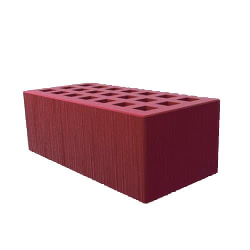 Саранский кирпич лицевой (СЗЛК) 1.4НФ бордо дерюга