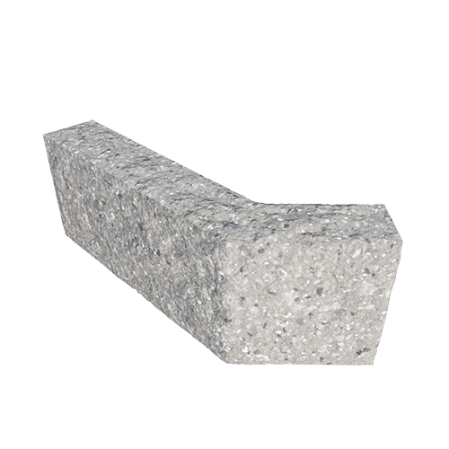 Сплитерный перегородочный блок Г-образный "135" ССПГ "135" сталь с мраморной крошкой