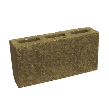 Блок перегородочный пустотелый Besser темно-коричневый на сером цементе — купить Бессер блоки в Казани | Акост Трейд