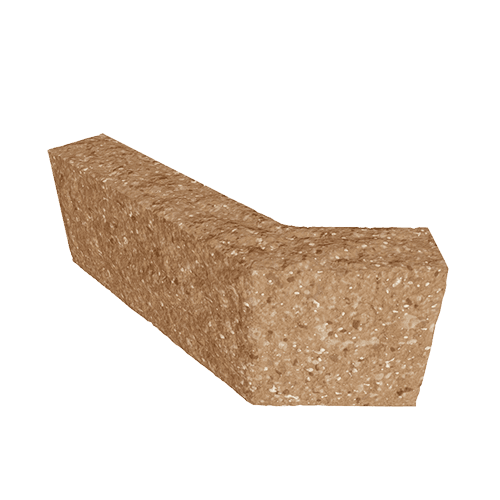 Сплитерный перегородочный блок Г-образный "135" ССПГ "135" охра светлый с мраморной крошкой