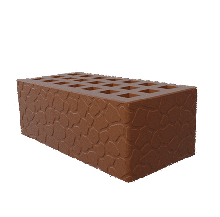 Саранский кирпич лицевой (СЗЛК) 1.4НФ шоколад черепаха