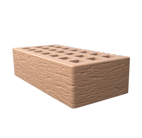 Саранский кирпич лицевой (СЗЛК) 1НФ бежевый ольха1