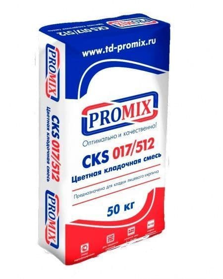 Смесь кладочная цветная Promix CKS 512 серый 0800 50 кг