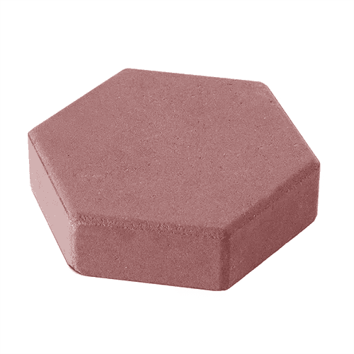 Брусчатка вибролитье Арт Альянс Шестигранник 188 х 170 х 45 Красный