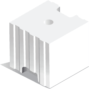 Блок силикатный полнотелый стеновой Novoblock Новоблок 250х250х250