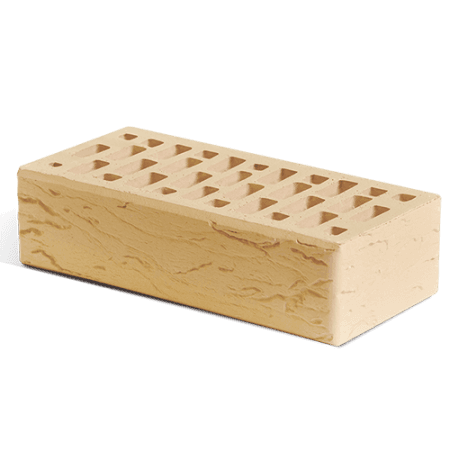 Маркинский кирпич лицевой 1НФ солома 01 риф