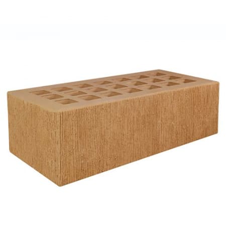 Железногорский кирпич лицевой 1,4НФ солома бархат