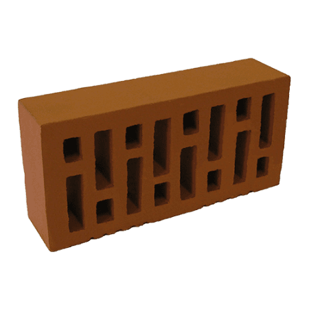 Починковский кирпич лицевой красный гладкий 1НФ