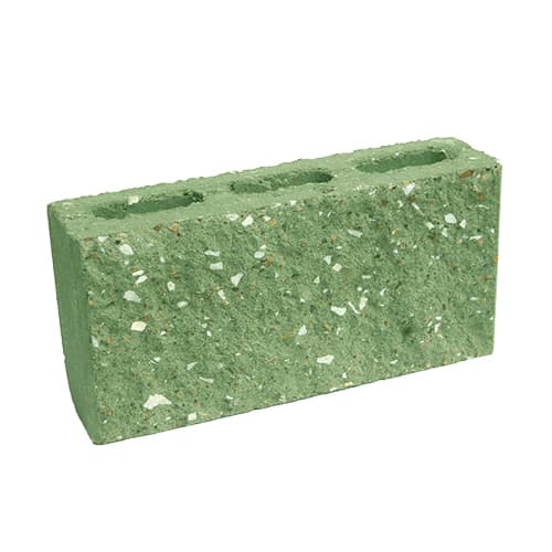 Сплитерный перегородочный блок ССПБ 39 зеленый с мраморной крошкой