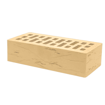 Кирпич лицевой Тербунский гончар пустотелый 1НФ золотистый старый город