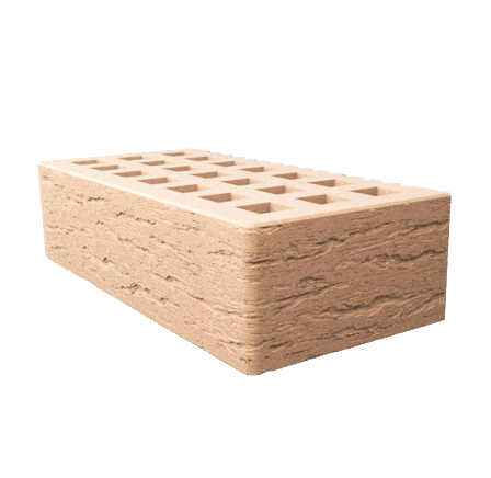 Саранский кирпич лицевой (СЗЛК) 1НФ слоновая кость ольха2