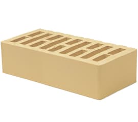 Брянский лицевой кирпич слоновая кость 1НФ