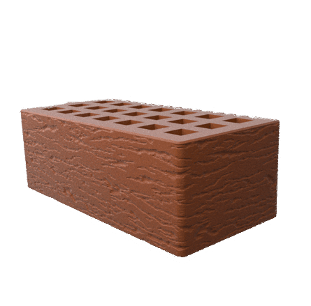 Саранский кирпич лицевой (СЗЛК) 1.4НФ какао ольха1