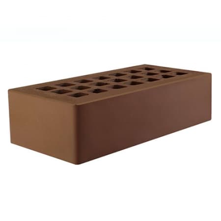 Железногорский кирпич лицевой 1НФ темно-коричневый гладкий