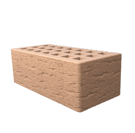 Саранский кирпич лицевой (СЗЛК) 1.4НФ бежевый ольха2