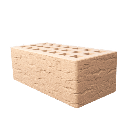 Саранский кирпич лицевой (СЗЛК) 1.4НФ слоновая кость ольха2