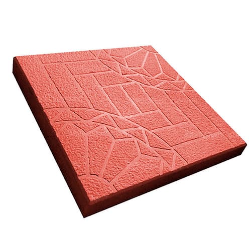 Тротуарная плитка Арт Альянс Ажур (шагрень) 400 х 400 х 40 Красный