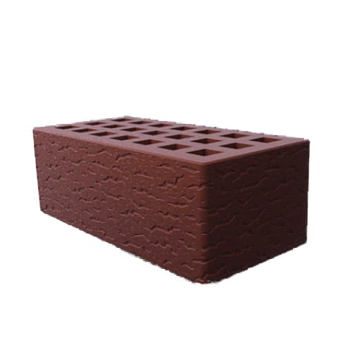 Саранский кирпич лицевой (СЗЛК) 1.4НФ коричневый кора дуба