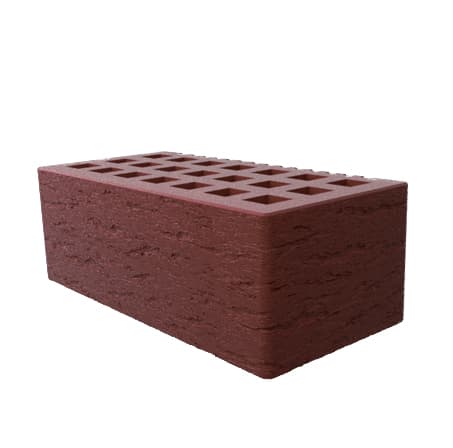 Саранский кирпич лицевой (СЗЛК) 1.4НФ коричневый ольха2