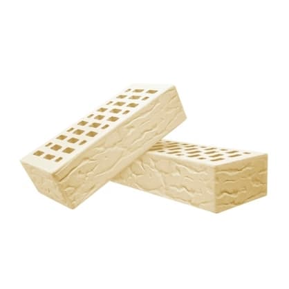 Кирпич лицевой пустотелый Terex слоновая кость рустик 1НФ