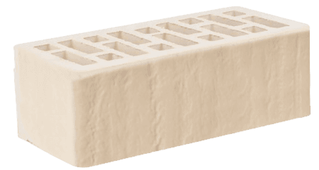 Кирпич лицевой Старый Оскол 1,4НФ белый доломит