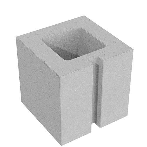 Стеновой полублок СБП 19 сталь