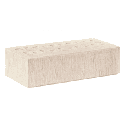 Ижевский кирпич лицевой 1НФ Гляссе Премиум (белые сливки) бархат