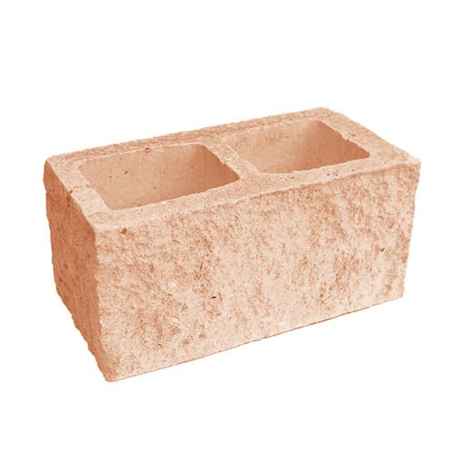 Сплитерный стеновой блок рядовой ССБР 39 светло-коричневый