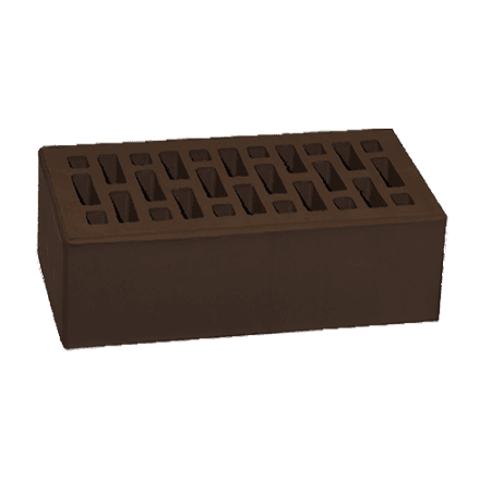 Кирпич лицевой НЗКМ 1,4НФ шоколад гладкий