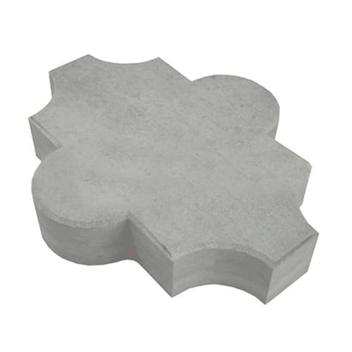 Брусчатка вибролитье Арт Альянс Клевер шагрень 220 х 270 х 60 серый