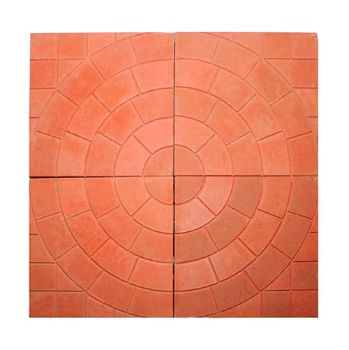 Тротуарная плитка Арт Альянс Колодец 300 х 300 х 30 Красный