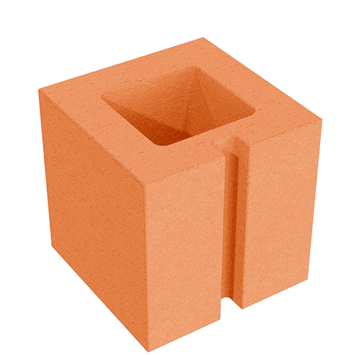 Стеновой полублок СБП 19 охра светлая