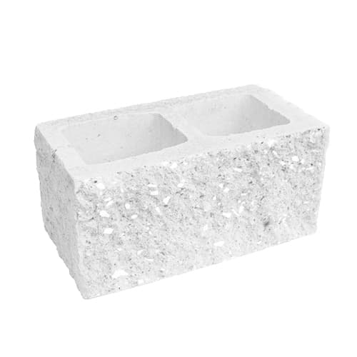 Сплитерный стеновой блок рядовой ССБР 39 белый цемент с мраморной крошкой желтый